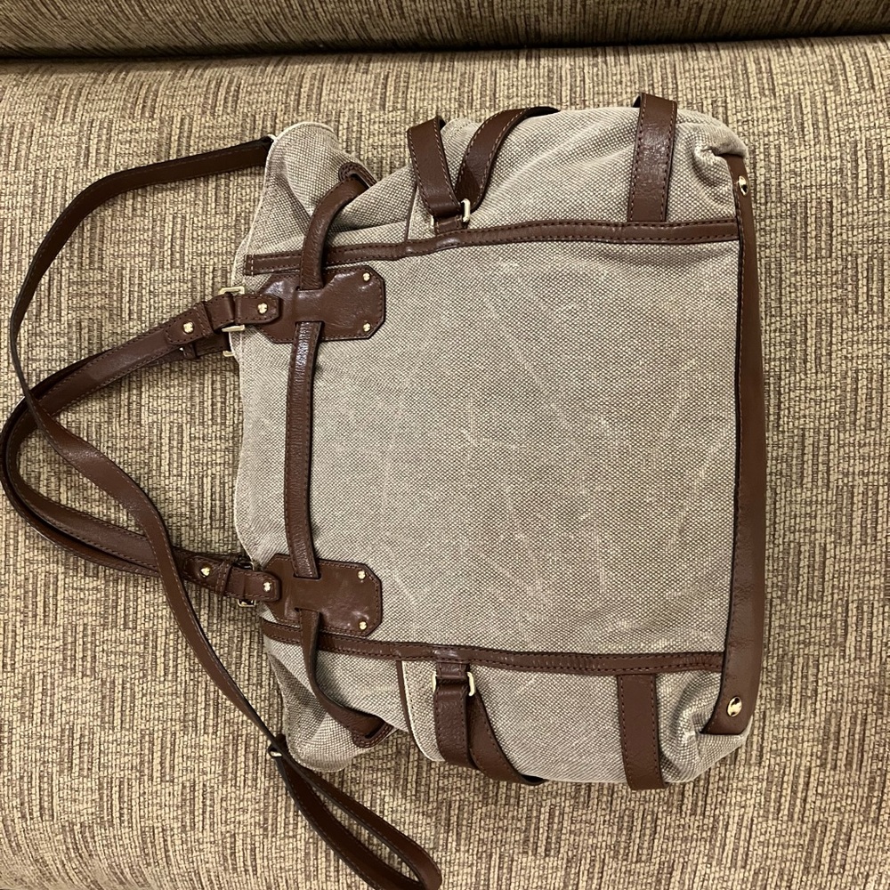 KORS Michael Kors leather and linen large bag - Picture 11 of 11